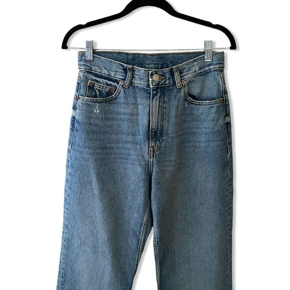 NWT Dr. Denim jeans Echo Wide Leg in Blue Jay high rise straight Revolve 28 - Picture 8 of 13